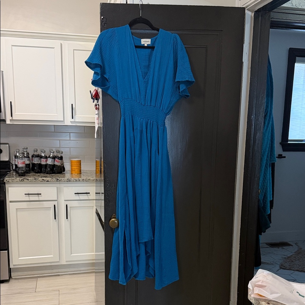 Dreamers Elegant Blue High Low Dress